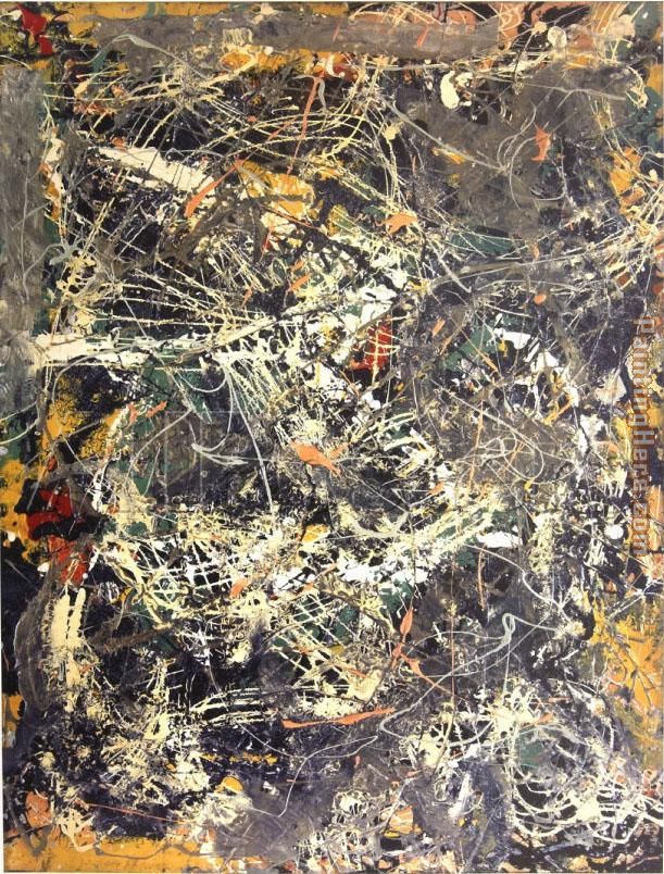 Untitled, c.1949 painting - Jackson Pollock Untitled, c.1949 art painting